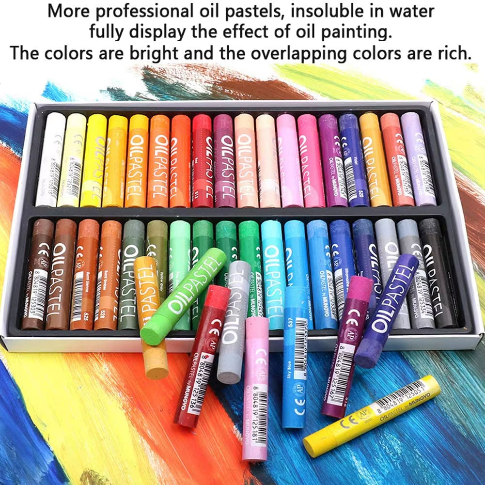 MUNGYO Artist Oil Pastel Set 12/25/50 Professional Painting Drawing Graffiti Art Crayons Washable round Non Toxic Sticks